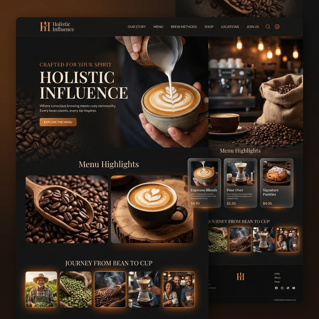 Holistic Influence website preview