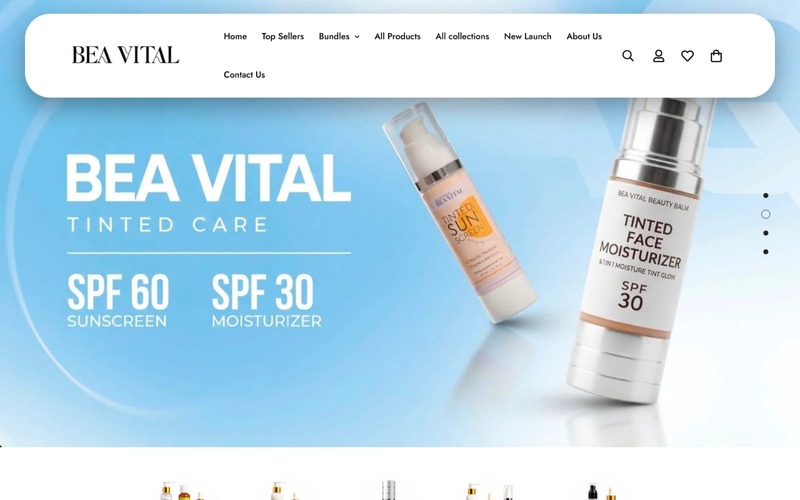 Bea Vital website preview