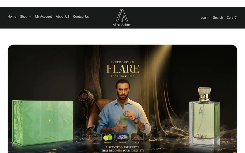 Aijaz Aslam Store website preview