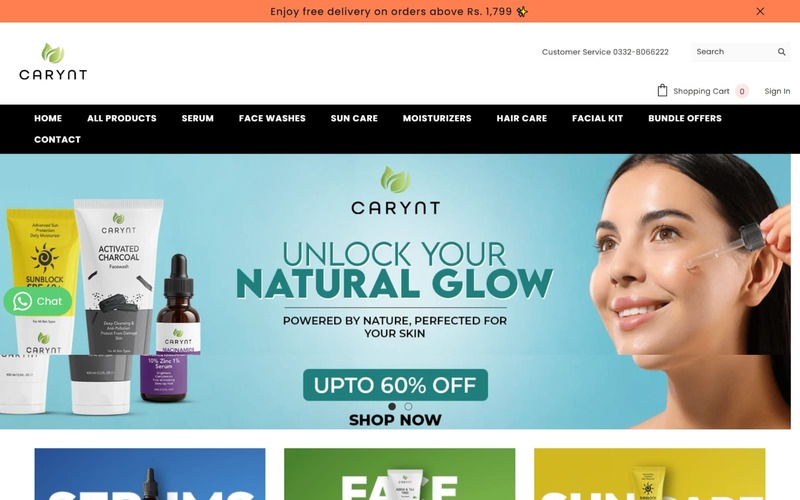 Carynt Pakistan website preview